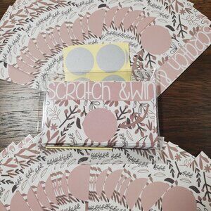 40 Scratch off cards, scratch and win, birthday, shower, party, business